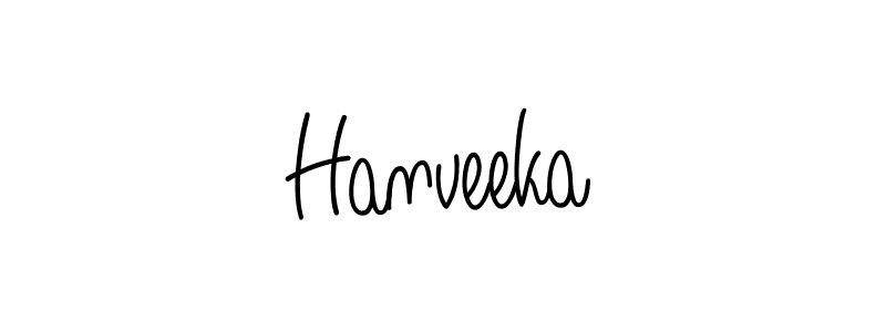 How to make Hanveeka signature? Angelique-Rose-font-FFP is a professional autograph style. Create handwritten signature for Hanveeka name. Hanveeka signature style 5 images and pictures png