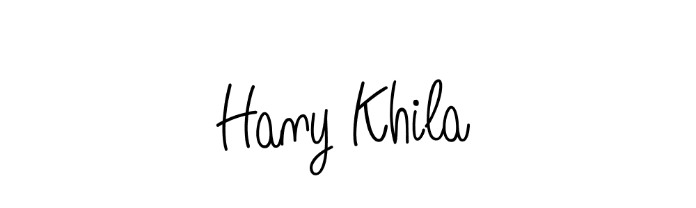 Create a beautiful signature design for name Hany Khila. With this signature (Angelique-Rose-font-FFP) fonts, you can make a handwritten signature for free. Hany Khila signature style 5 images and pictures png