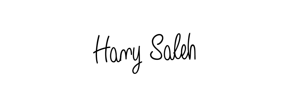 Use a signature maker to create a handwritten signature online. With this signature software, you can design (Angelique-Rose-font-FFP) your own signature for name Hany Saleh. Hany Saleh signature style 5 images and pictures png