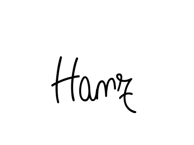 Hanz stylish signature style. Best Handwritten Sign (Angelique-Rose-font-FFP) for my name. Handwritten Signature Collection Ideas for my name Hanz. Hanz signature style 5 images and pictures png