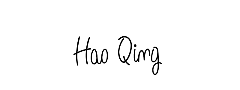 How to make Hao Qing signature? Angelique-Rose-font-FFP is a professional autograph style. Create handwritten signature for Hao Qing name. Hao Qing signature style 5 images and pictures png