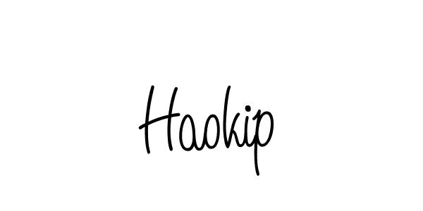 How to make Haokip name signature. Use Angelique-Rose-font-FFP style for creating short signs online. This is the latest handwritten sign. Haokip signature style 5 images and pictures png