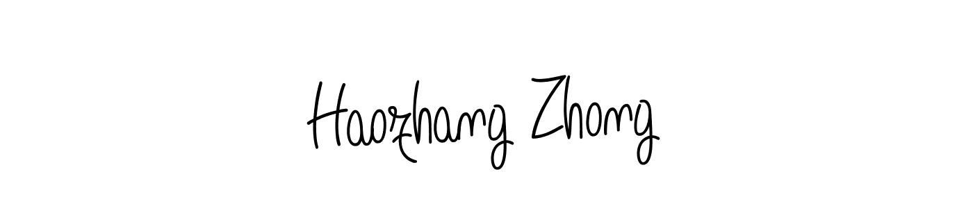 How to Draw Haozhang Zhong signature style? Angelique-Rose-font-FFP is a latest design signature styles for name Haozhang Zhong. Haozhang Zhong signature style 5 images and pictures png
