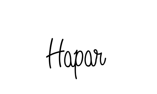 Hapar stylish signature style. Best Handwritten Sign (Angelique-Rose-font-FFP) for my name. Handwritten Signature Collection Ideas for my name Hapar. Hapar signature style 5 images and pictures png