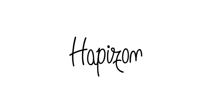 Design your own signature with our free online signature maker. With this signature software, you can create a handwritten (Angelique-Rose-font-FFP) signature for name Hapizon. Hapizon signature style 5 images and pictures png