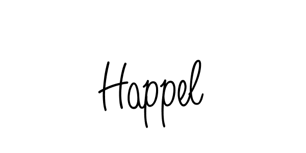 The best way (Angelique-Rose-font-FFP) to make a short signature is to pick only two or three words in your name. The name Happel include a total of six letters. For converting this name. Happel signature style 5 images and pictures png