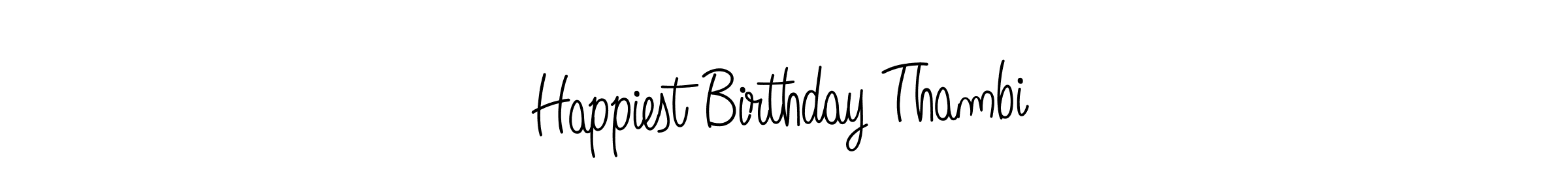Also we have Happiest Birthday Thambi name is the best signature style. Create professional handwritten signature collection using Angelique-Rose-font-FFP autograph style. Happiest Birthday Thambi signature style 5 images and pictures png