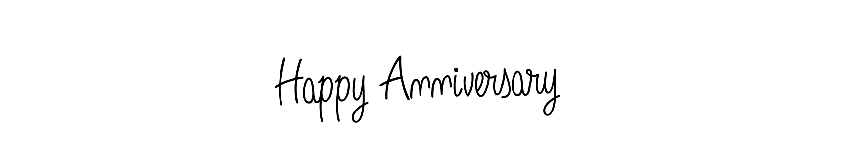 Create a beautiful signature design for name Happy Anniversary. With this signature (Angelique-Rose-font-FFP) fonts, you can make a handwritten signature for free. Happy Anniversary signature style 5 images and pictures png