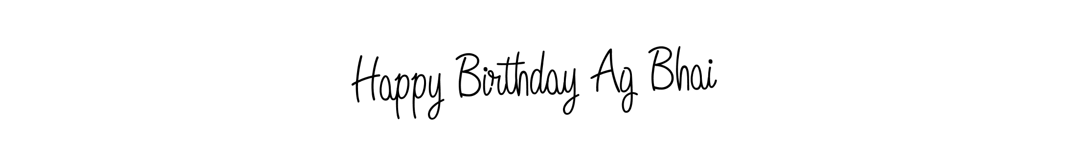 Design your own signature with our free online signature maker. With this signature software, you can create a handwritten (Angelique-Rose-font-FFP) signature for name Happy Birthday Ag Bhai. Happy Birthday Ag Bhai signature style 5 images and pictures png