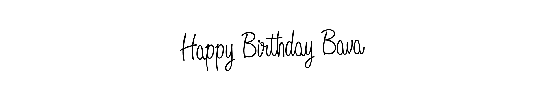 How to make Happy Birthday Bava name signature. Use Angelique-Rose-font-FFP style for creating short signs online. This is the latest handwritten sign. Happy Birthday Bava signature style 5 images and pictures png