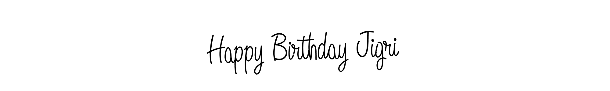 You should practise on your own different ways (Angelique-Rose-font-FFP) to write your name (Happy Birthday Jigri) in signature. don't let someone else do it for you. Happy Birthday Jigri signature style 5 images and pictures png
