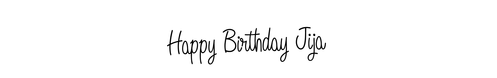 How to make Happy Birthday Jija signature? Angelique-Rose-font-FFP is a professional autograph style. Create handwritten signature for Happy Birthday Jija name. Happy Birthday Jija signature style 5 images and pictures png