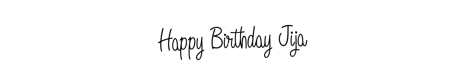 How to make Happy Birthday Jija signature? Angelique-Rose-font-FFP is a professional autograph style. Create handwritten signature for Happy Birthday Jija name. Happy Birthday Jija signature style 5 images and pictures png