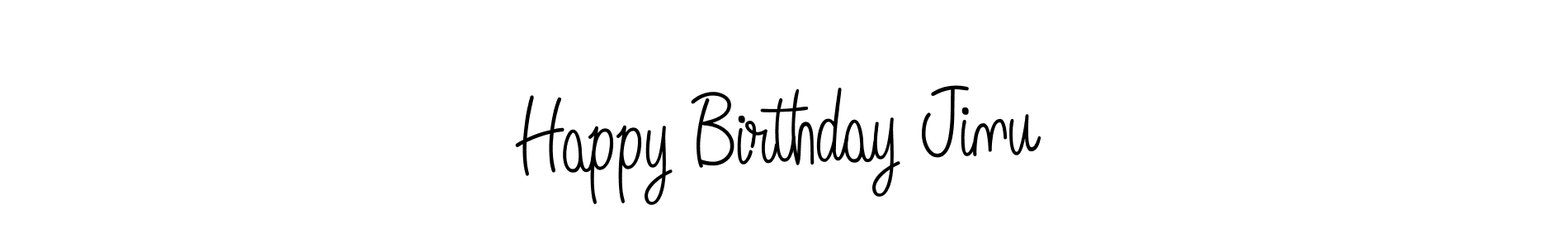 How to make Happy Birthday Jinu signature? Angelique-Rose-font-FFP is a professional autograph style. Create handwritten signature for Happy Birthday Jinu name. Happy Birthday Jinu signature style 5 images and pictures png