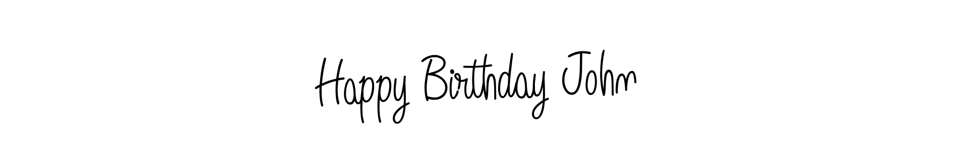 Create a beautiful signature design for name Happy Birthday John. With this signature (Angelique-Rose-font-FFP) fonts, you can make a handwritten signature for free. Happy Birthday John signature style 5 images and pictures png