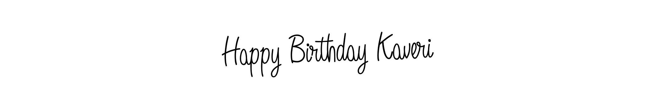 How to make Happy Birthday Kaveri name signature. Use Angelique-Rose-font-FFP style for creating short signs online. This is the latest handwritten sign. Happy Birthday Kaveri signature style 5 images and pictures png