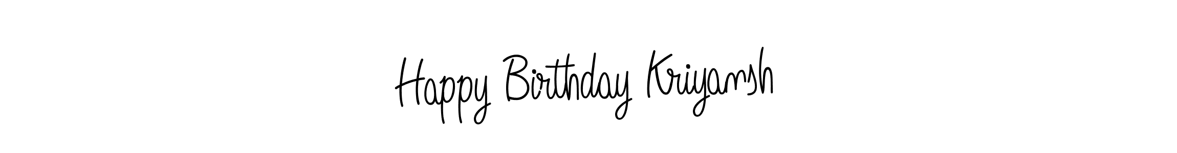 Angelique-Rose-font-FFP is a professional signature style that is perfect for those who want to add a touch of class to their signature. It is also a great choice for those who want to make their signature more unique. Get Happy Birthday Kriyansh name to fancy signature for free. Happy Birthday Kriyansh signature style 5 images and pictures png