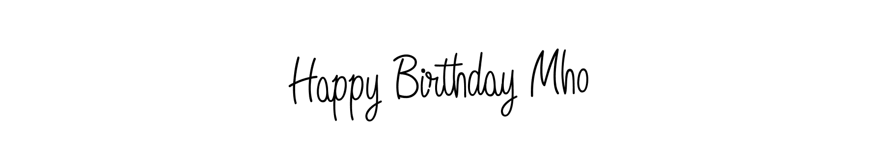 Best and Professional Signature Style for Happy Birthday Mho. Angelique-Rose-font-FFP Best Signature Style Collection. Happy Birthday Mho signature style 5 images and pictures png
