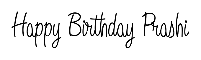 Achieve flawless digital penmanship with Happy Birthday Prashi name in Angelique-Rose-font-FFP font. The perfect tool for creating online signatures. Happy Birthday Prashi signature style 5 images and pictures png