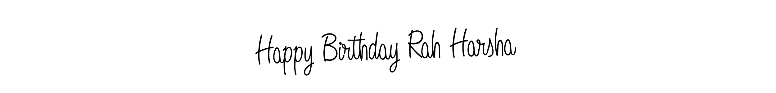 You should practise on your own different ways (Angelique-Rose-font-FFP) to write your name (Happy Birthday Rah Harsha) in signature. don't let someone else do it for you. Happy Birthday Rah Harsha signature style 5 images and pictures png