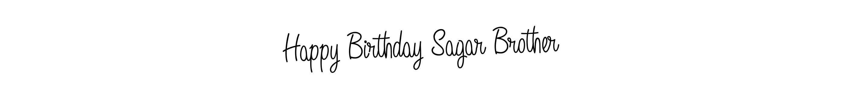 The best way (Angelique-Rose-font-FFP) to make a short signature is to pick only two or three words in your name. The name Happy Birthday Sagar Brother include a total of six letters. For converting this name. Happy Birthday Sagar Brother signature style 5 images and pictures png