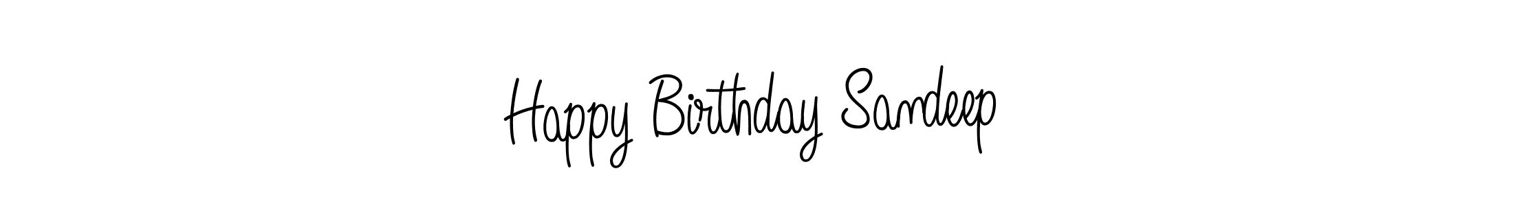 Also we have Happy Birthday Sandeep name is the best signature style. Create professional handwritten signature collection using Angelique-Rose-font-FFP autograph style. Happy Birthday Sandeep signature style 5 images and pictures png