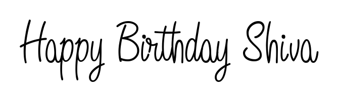 Once you've used our free online signature maker to create your best signature Angelique-Rose-font-FFP style, it's time to enjoy signing your documents with Happy Birthday Shiva name. Happy Birthday Shiva signature style 5 images and pictures png