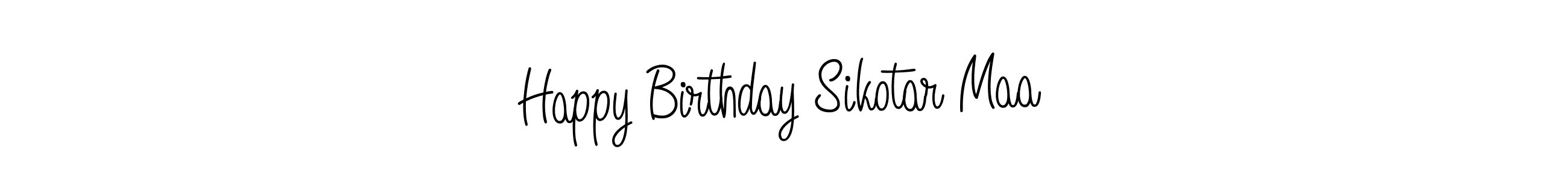 It looks lik you need a new signature style for name Happy Birthday Sikotar Maa. Design unique handwritten (Angelique-Rose-font-FFP) signature with our free signature maker in just a few clicks. Happy Birthday Sikotar Maa signature style 5 images and pictures png