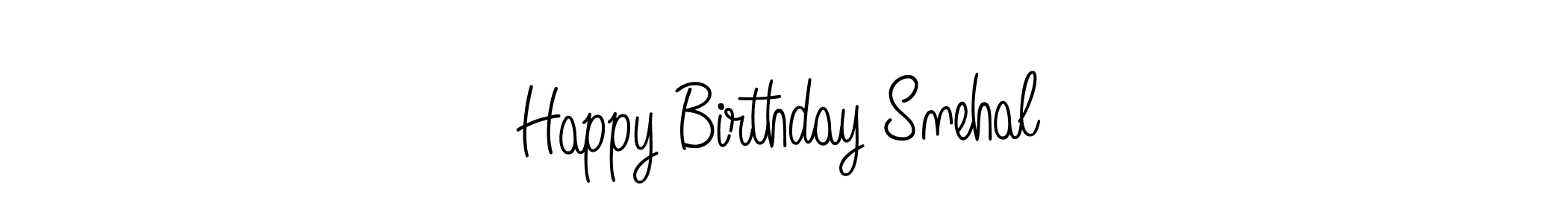 You should practise on your own different ways (Angelique-Rose-font-FFP) to write your name (Happy Birthday Snehal) in signature. don't let someone else do it for you. Happy Birthday Snehal signature style 5 images and pictures png