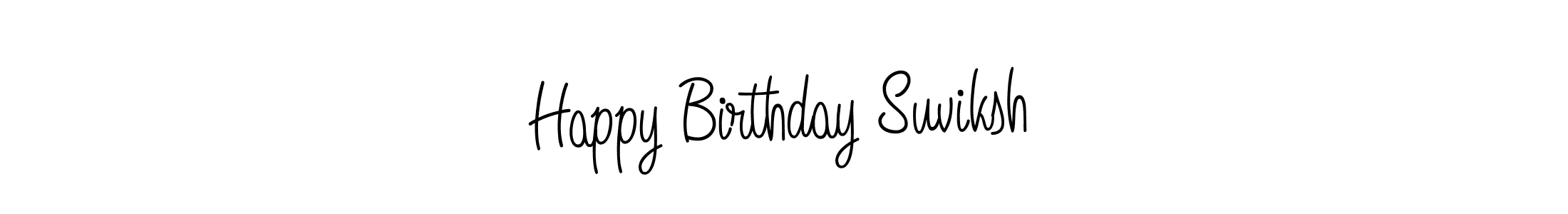 Check out images of Autograph of Happy Birthday Suviksh name. Actor Happy Birthday Suviksh Signature Style. Angelique-Rose-font-FFP is a professional sign style online. Happy Birthday Suviksh signature style 5 images and pictures png