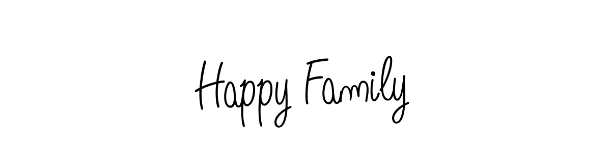 Best and Professional Signature Style for Happy Family. Angelique-Rose-font-FFP Best Signature Style Collection. Happy Family signature style 5 images and pictures png