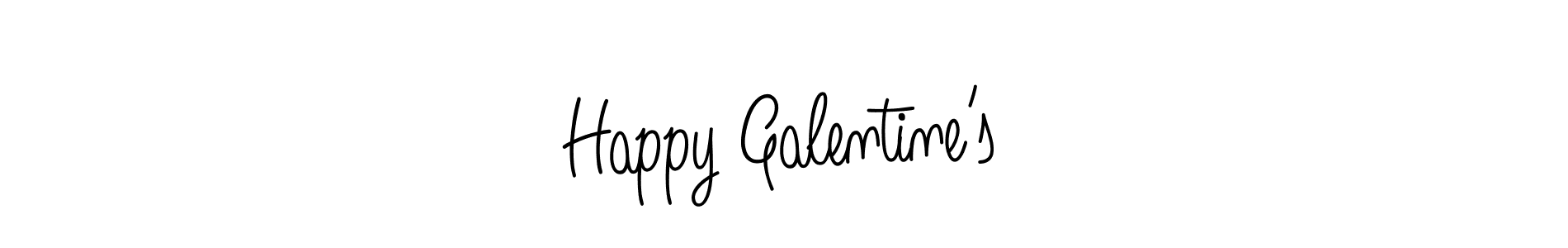 Happy Galentine’s stylish signature style. Best Handwritten Sign (Angelique-Rose-font-FFP) for my name. Handwritten Signature Collection Ideas for my name Happy Galentine’s. Happy Galentine’s signature style 5 images and pictures png