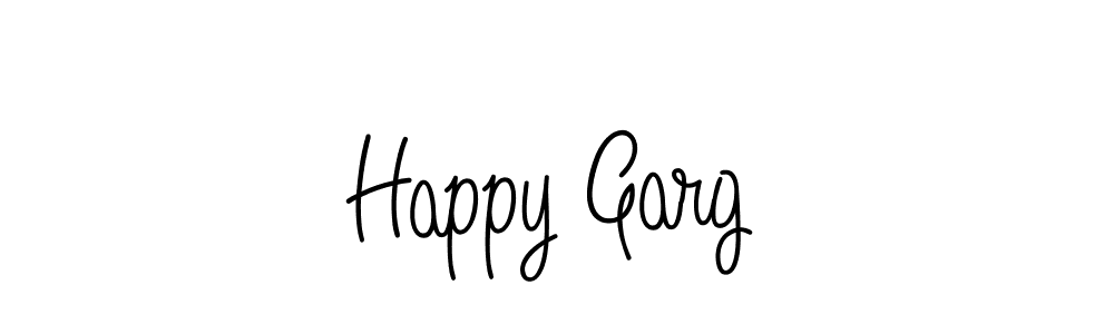 How to make Happy Garg name signature. Use Angelique-Rose-font-FFP style for creating short signs online. This is the latest handwritten sign. Happy Garg signature style 5 images and pictures png