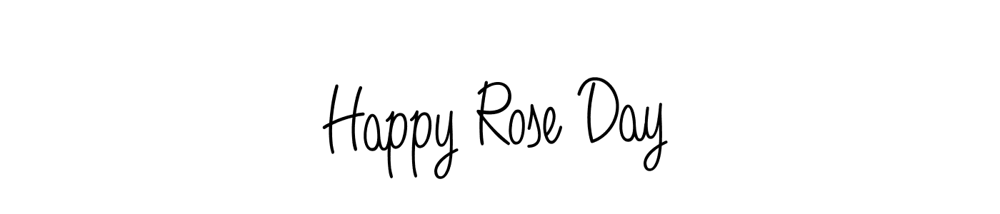 Use a signature maker to create a handwritten signature online. With this signature software, you can design (Angelique-Rose-font-FFP) your own signature for name Happy Rose Day. Happy Rose Day signature style 5 images and pictures png