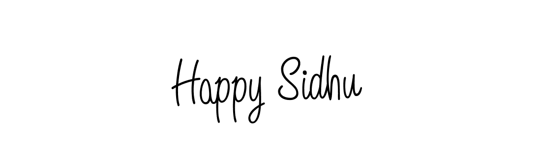 Create a beautiful signature design for name Happy Sidhu. With this signature (Angelique-Rose-font-FFP) fonts, you can make a handwritten signature for free. Happy Sidhu signature style 5 images and pictures png