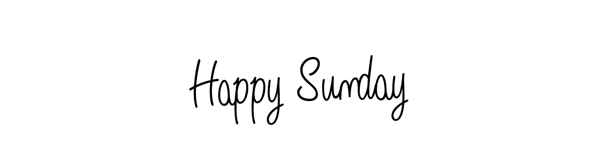 if you are searching for the best signature style for your name Happy Sunday. so please give up your signature search. here we have designed multiple signature styles  using Angelique-Rose-font-FFP. Happy Sunday signature style 5 images and pictures png