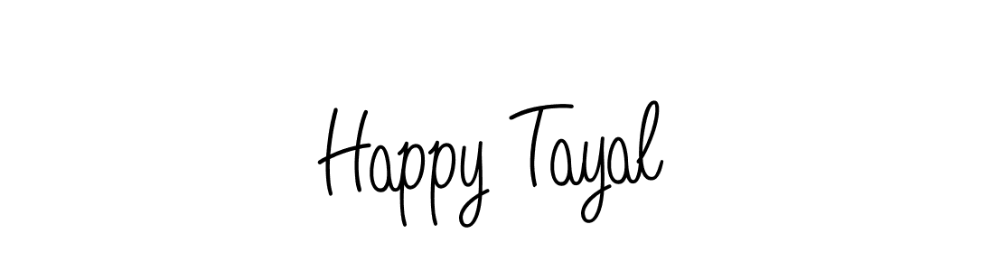 Create a beautiful signature design for name Happy Tayal. With this signature (Angelique-Rose-font-FFP) fonts, you can make a handwritten signature for free. Happy Tayal signature style 5 images and pictures png