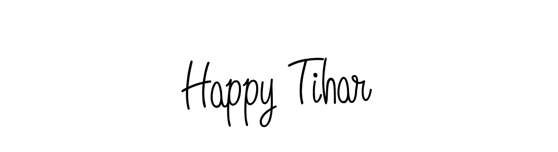 How to Draw Happy Tihar signature style? Angelique-Rose-font-FFP is a latest design signature styles for name Happy Tihar. Happy Tihar signature style 5 images and pictures png