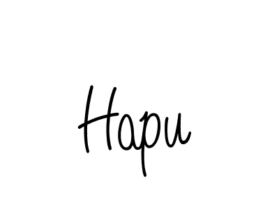 Create a beautiful signature design for name Hapu. With this signature (Angelique-Rose-font-FFP) fonts, you can make a handwritten signature for free. Hapu signature style 5 images and pictures png