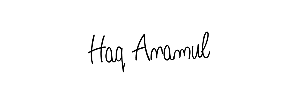 How to make Haq Anamul signature? Angelique-Rose-font-FFP is a professional autograph style. Create handwritten signature for Haq Anamul name. Haq Anamul signature style 5 images and pictures png