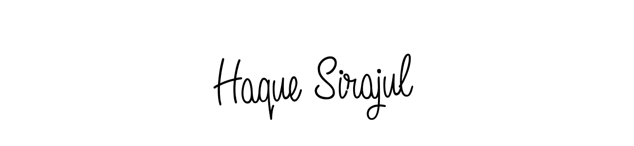 Create a beautiful signature design for name Haque Sirajul. With this signature (Angelique-Rose-font-FFP) fonts, you can make a handwritten signature for free. Haque Sirajul signature style 5 images and pictures png