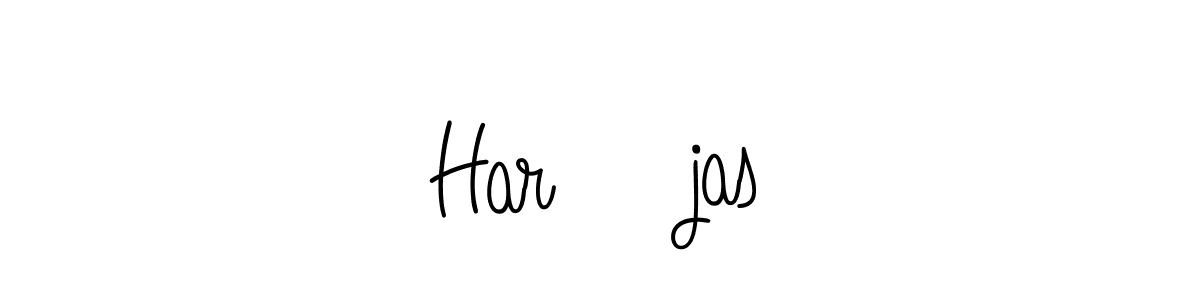 Design your own signature with our free online signature maker. With this signature software, you can create a handwritten (Angelique-Rose-font-FFP) signature for name Har♥️jas. Har♥️jas signature style 5 images and pictures png