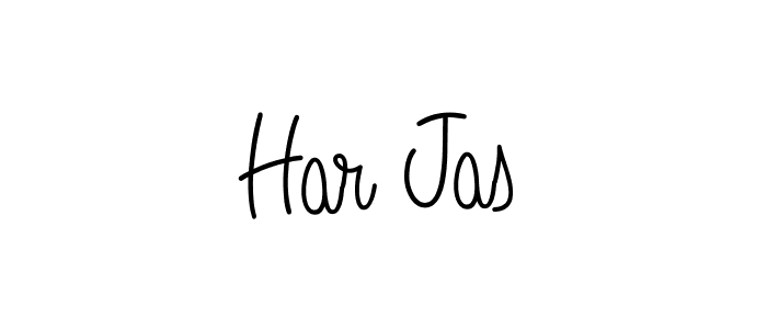 Design your own signature with our free online signature maker. With this signature software, you can create a handwritten (Angelique-Rose-font-FFP) signature for name Har Jas. Har Jas signature style 5 images and pictures png