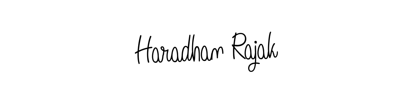 The best way (Angelique-Rose-font-FFP) to make a short signature is to pick only two or three words in your name. The name Haradhan Rajak include a total of six letters. For converting this name. Haradhan Rajak signature style 5 images and pictures png