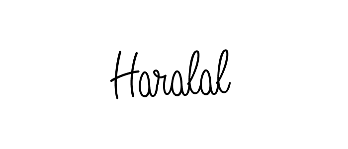 How to Draw Haralal signature style? Angelique-Rose-font-FFP is a latest design signature styles for name Haralal. Haralal signature style 5 images and pictures png