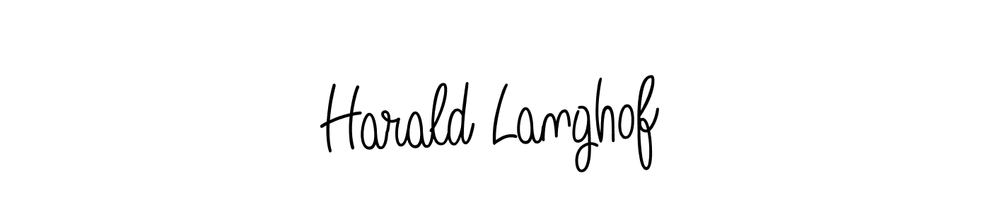 Best and Professional Signature Style for Harald Langhof. Angelique-Rose-font-FFP Best Signature Style Collection. Harald Langhof signature style 5 images and pictures png