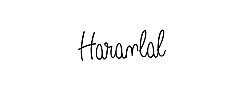 Use a signature maker to create a handwritten signature online. With this signature software, you can design (Angelique-Rose-font-FFP) your own signature for name Haranlal. Haranlal signature style 5 images and pictures png