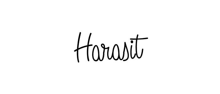 Design your own signature with our free online signature maker. With this signature software, you can create a handwritten (Angelique-Rose-font-FFP) signature for name Harasit. Harasit signature style 5 images and pictures png