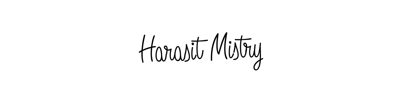 The best way (Angelique-Rose-font-FFP) to make a short signature is to pick only two or three words in your name. The name Harasit Mistry include a total of six letters. For converting this name. Harasit Mistry signature style 5 images and pictures png