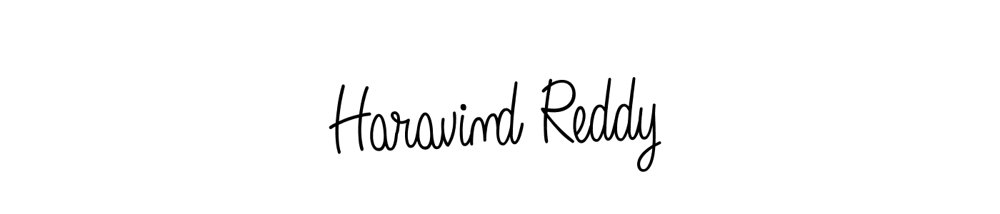 Create a beautiful signature design for name Haravind Reddy. With this signature (Angelique-Rose-font-FFP) fonts, you can make a handwritten signature for free. Haravind Reddy signature style 5 images and pictures png